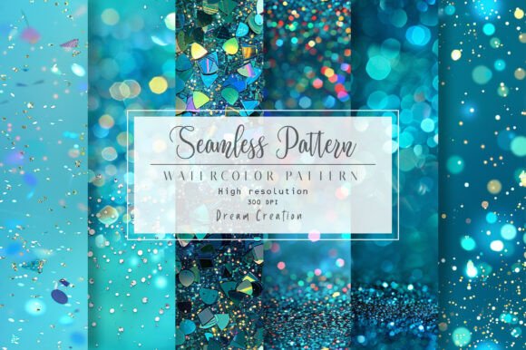 Download Teal Holographic Glitter Backgrounds - Glitter Collection