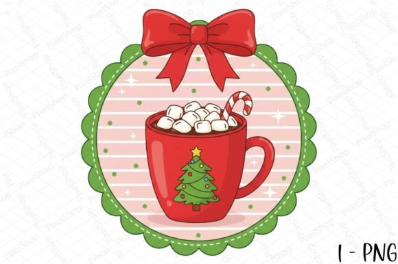 Download Christmas Hot Cocoa Hand Drawn Frame Png - Hand drawn Collection