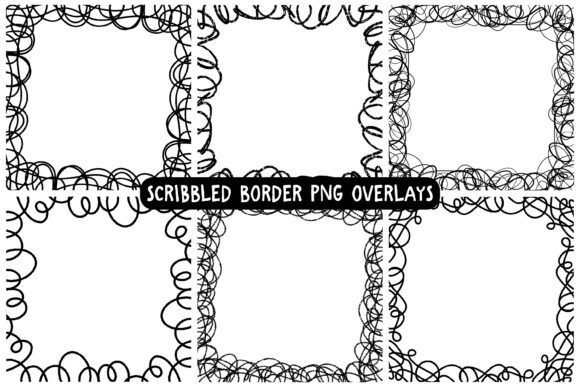 Download Hand Drawn Scribble Border PNG Set - Hand drawn Collection