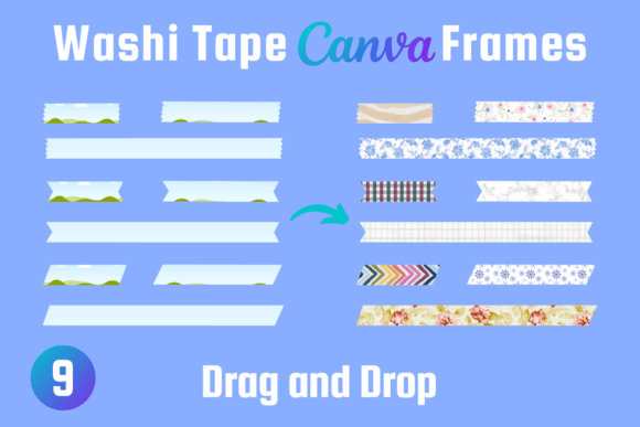 Download Washi Tape Canva Frame Template - Template Collection