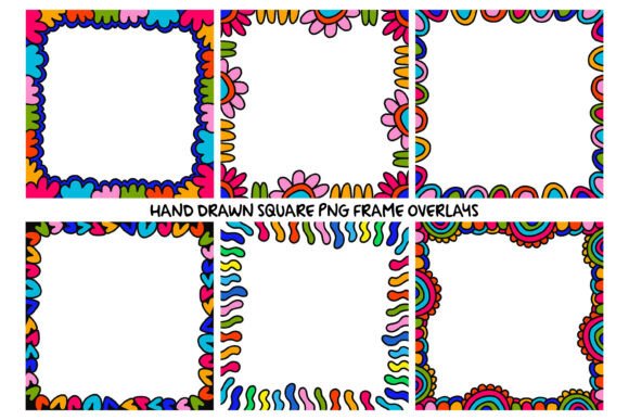 Download Hand Drawn PNG Border Overlays - Hand drawn Collection
