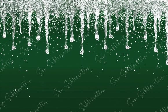 Download Green and Silver Glitter Drip - Glitter Collection