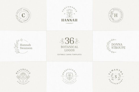 Download 36 Botanical Logo Templates | Canva - Template Collection