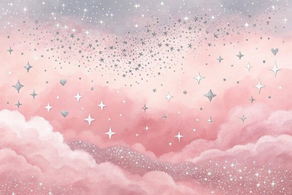 Download Pink and Silver Sparkle Glitter Design - Glitter Collection