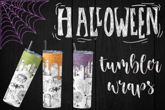 Download Halloween Tumbler Wraps Glitter Drip - Glitter Collection