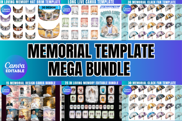 Download Memorial Mega Bundle Canva Template - Premium Resources