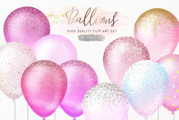Download Glitter Sparkle Confetti Balloons - Glitter Collection