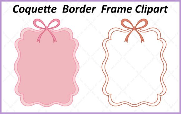 Download Hand Drawn Coquette Frame Border SVG PNG - Hand drawn Collection