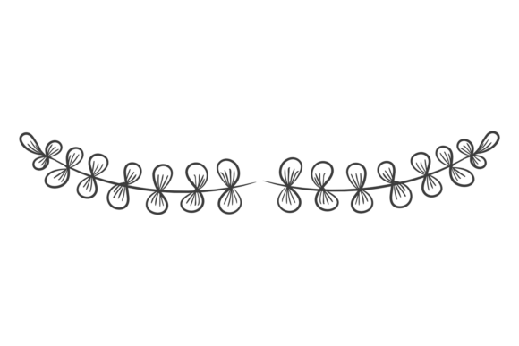 Download Doodle Botany Divider. Hand Drawn Leaf B - Hand drawn Collection