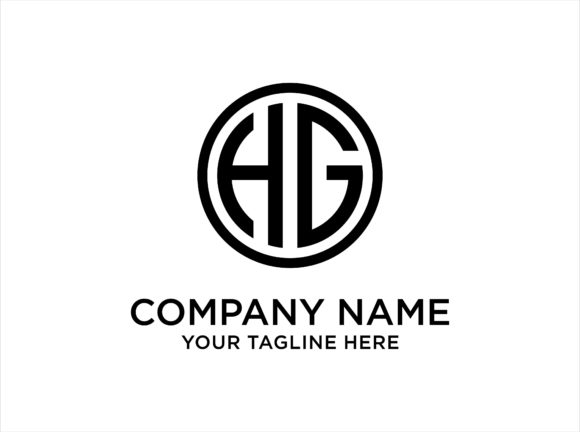 Download Letter HG Circle Logo Design Template - Template Collection