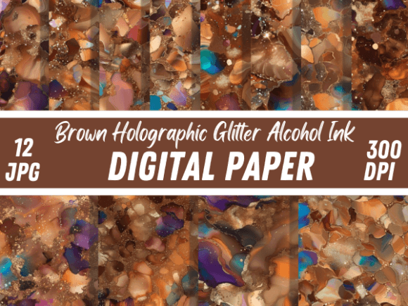 Download Brown Holographic Glitter Alcohol Ink - Glitter Collection