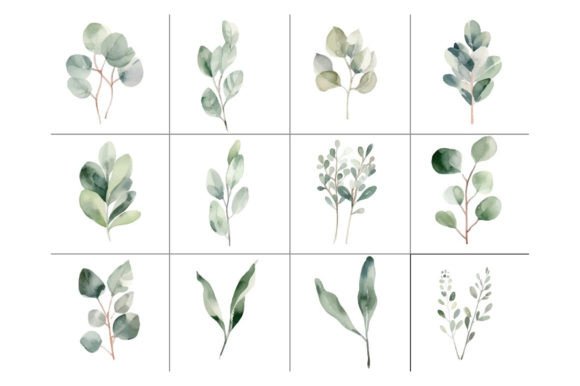 Download Baby Blue Eucalyptus - Greenery Clipart. - Baby blue Collection